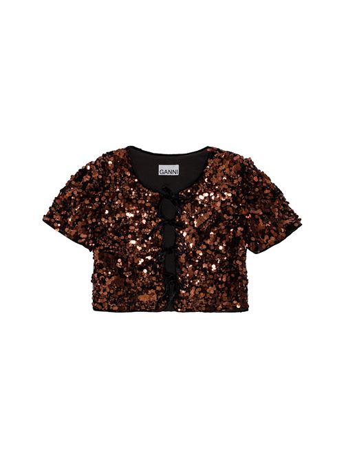 Top con paillettes GANNI | T3984936