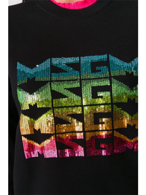 Sequin logo sweatshirt MSGM | 2842MDM28320749999