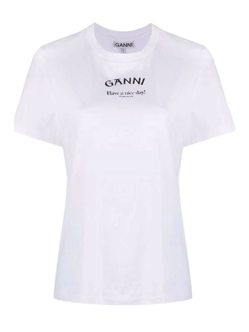 T-shirt con logo GANNI | T3561151