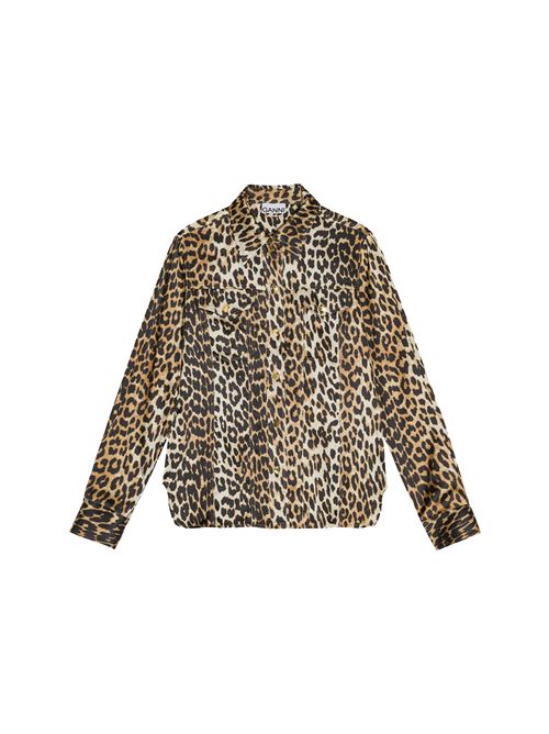 Leopard Shirt GANNI | W0321943