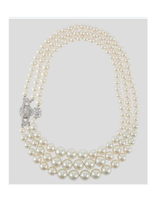 Three Row Pearl Necklace VIVIENNE WESTWOOD |  | 6301010U02P132P132