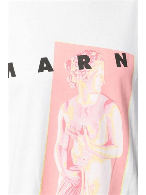 T-shirt con logo MARNI | THJEL32EP3SCP90VWE01